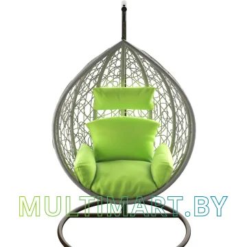 Подвесное кресло LoftyHome Noni 1147 (grey spots/green) картинка 2
